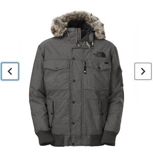 The North Face Gotham Mens Down Jacket - Charcoal Grey (No Fur)